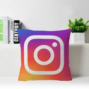 Instagram Printed Filled Cushion