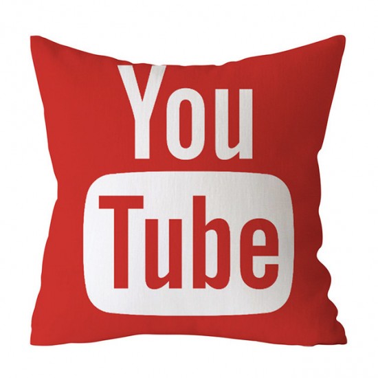 Youtube Printed Filled Cushion