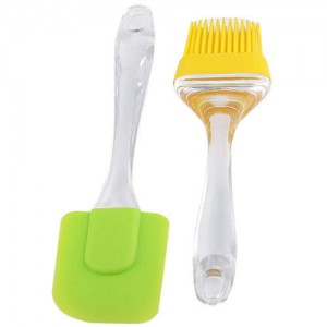 Silicone Brush and Spatula Pair 2 in 1 set