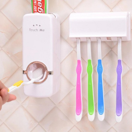 Automatic Toothpaste Dispenser With Tooth Brush Holder JX-200