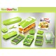 Genius Nicer Dicer Plus Salad Vegetable Fruit Cutter Set of 12 Pieces
