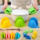Anti-scald Silicone Kitchen Oven Gloves Pot Holder Potholder Heat Resistant Microwave Oven Mitts 