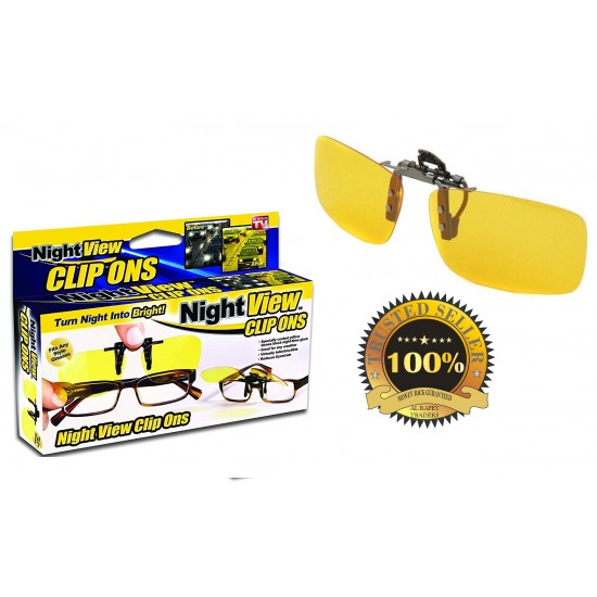 Night View Clip Ons Turn Night Into Bright Anti Glare And Reduces Eyestrain
