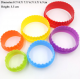 6PCsSet 6 size Plastic Cupcake Round Shape Cookie Cutter Cake Mold Biscuit Fondant DIY Cake