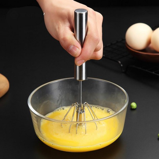 Manual Hand Whisk Egg Beater Mixer Blender Stainless Steel Kitchen Tools