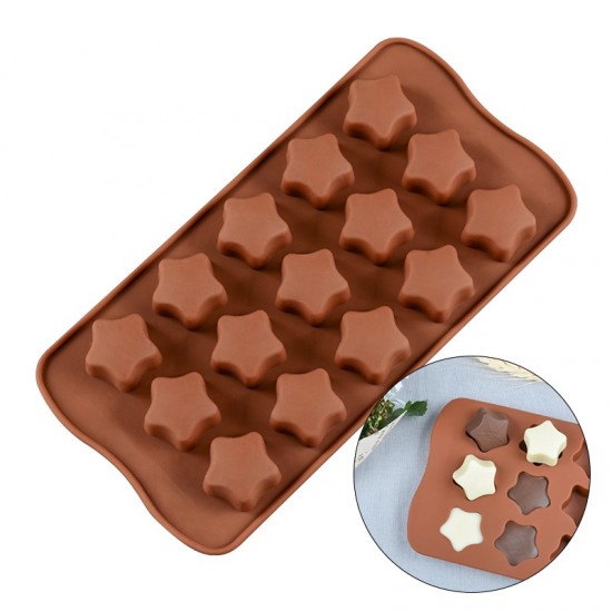15 Cavity Star Chocolate Mold
