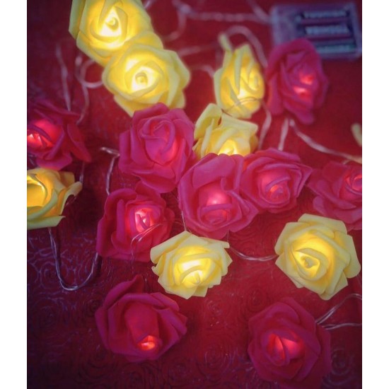 20 Led Red & Yellow Flower Fairy Light