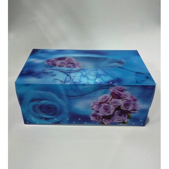 3D Blue Tissue Box