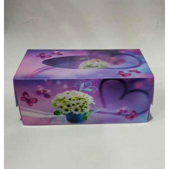 3D Purple Tissue Box