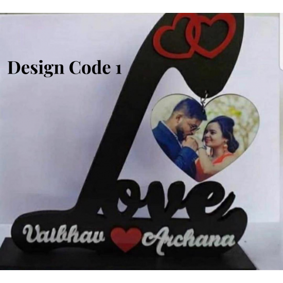 Customize Acrylic Table Frame ( Name & Picture )