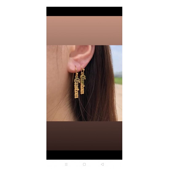 Customize Earring ( Name )