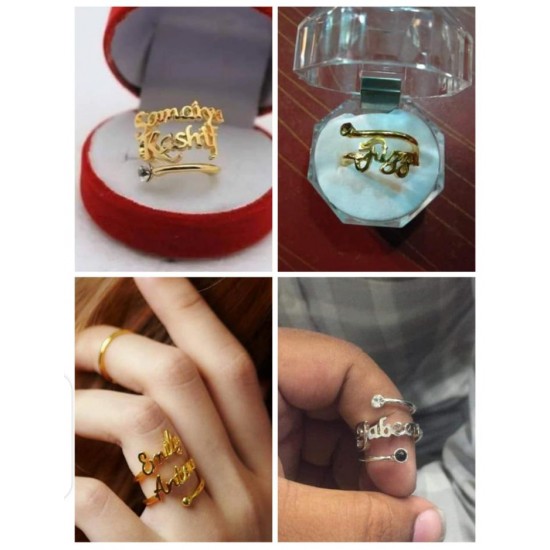 Customize Ring With Box ( Name )