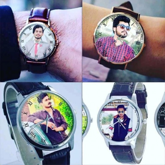 Customize Watch With Box ( Picture & Name )