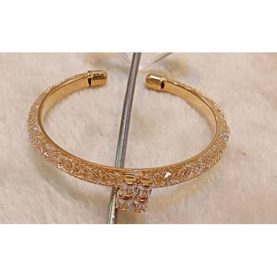Diamonds Gold Jewellery Bangle Bracelet