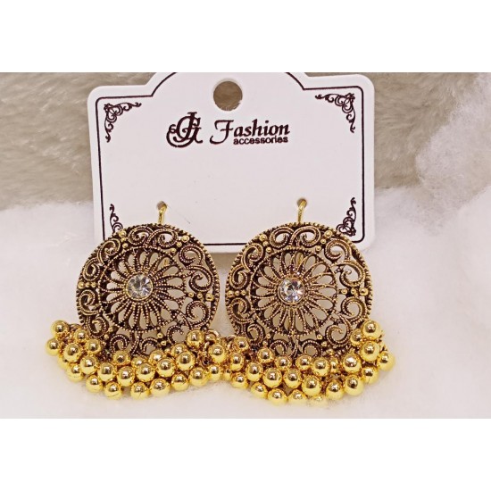 Golden Fancy Earring For Women