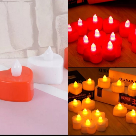 Heart Shaped Candle ( 24 pc )