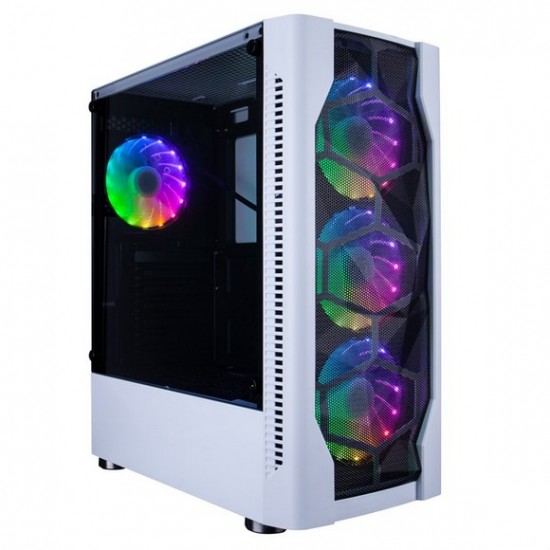 1st player DK series DK-D4 (White) with 4 Fans ATX Gaming Case
