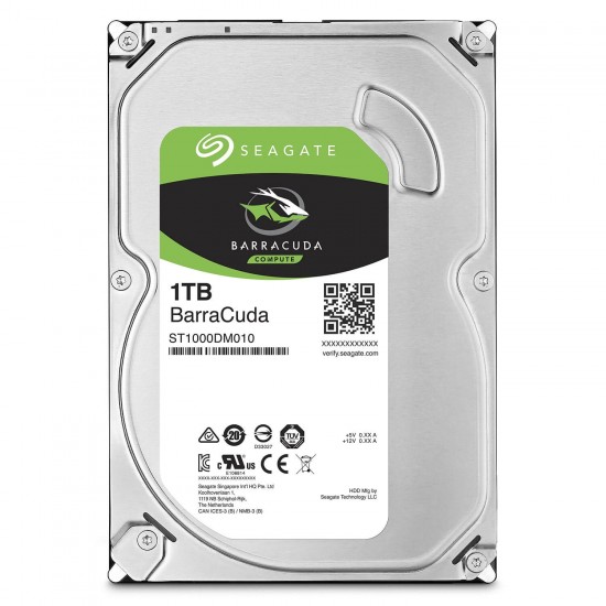 Seagate 1TB BarraCuda SATA 6Gbs 7200 RPM 64MB Cache 3.5 Inch Desktop Hard Drive