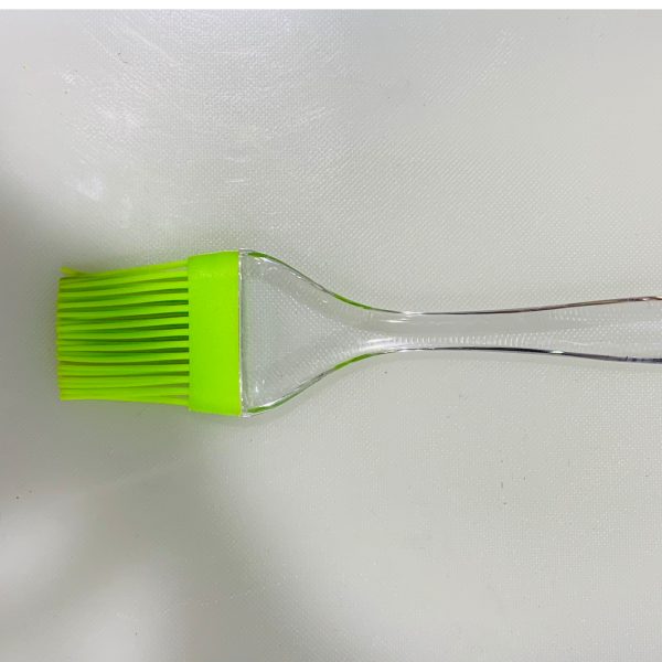 Rubber Spatula With Oil Applying Brush Crystal