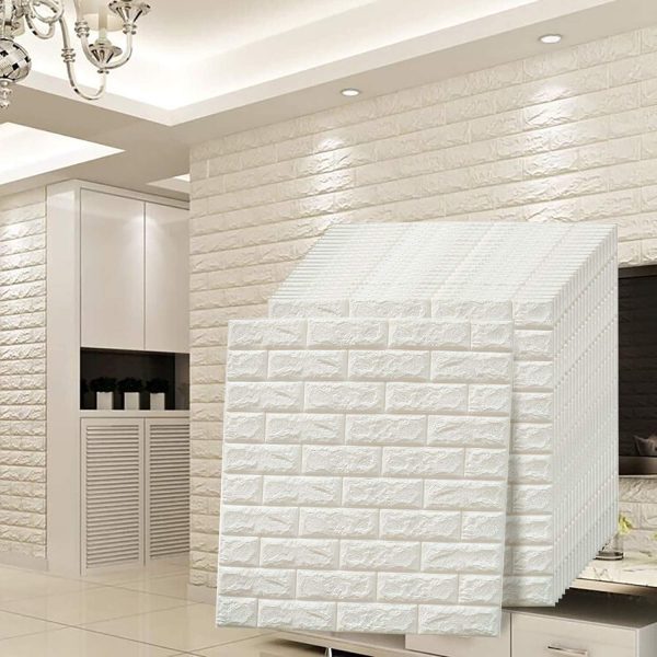 Self Adhesive PE Foam Brick Wall Sheet