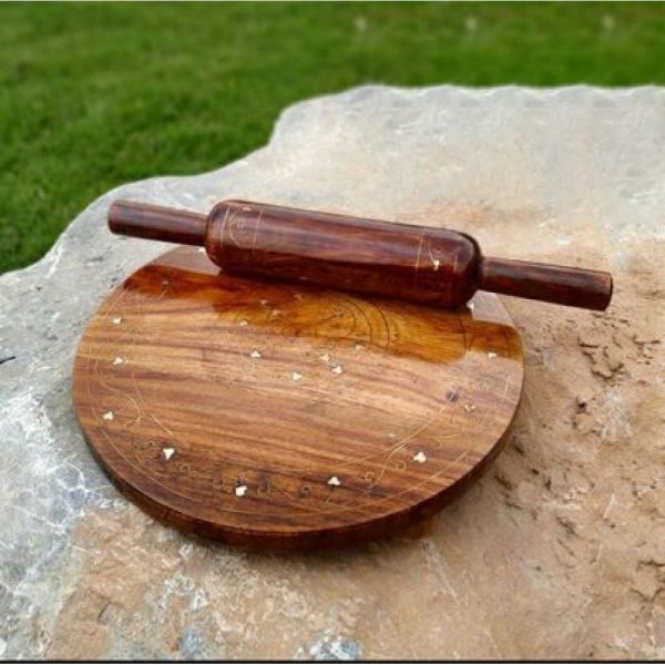 Chakla Belan Handmade with Brass work