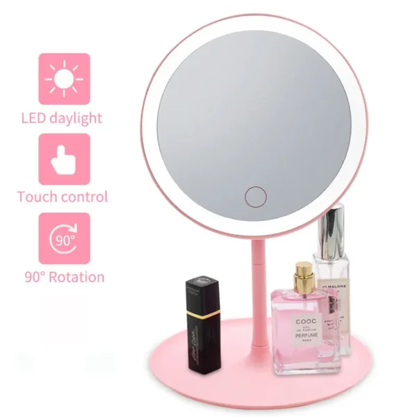 LED Light Mini Makeup Mirror Compact