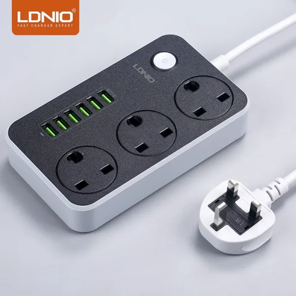 LDNIO 3.4A 6 USB Socket Extension